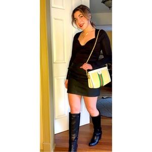 Faux leather mini skirt 🖤